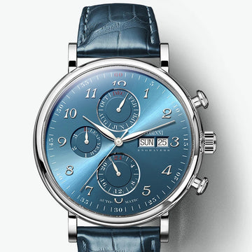 Perpetual Calendar Automatic Mechanical Men's Watches Sapphire Multi-function Clocks L13019-9