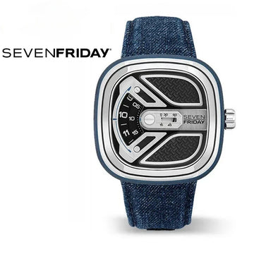 SevenFriday watch M series square large dial watch men's mechanical watch M1B/01 belt model can use NFC symbol of mature men