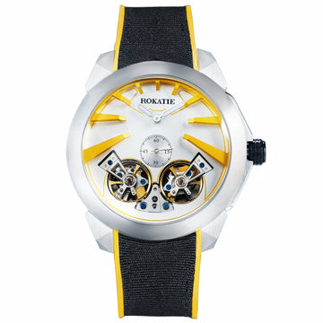 ROKATIE 45mm Automatic watch men tourbillon hollow luminous luxury watches man