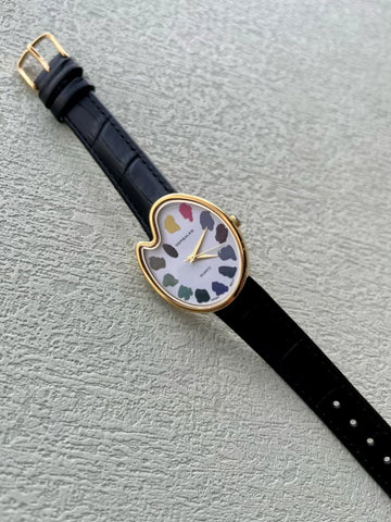 Palette Watch Women's Student's Watch Niche Retro Simple Quartz Watch
