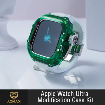 Ultra Transparent 49mm Apple Watch Strap Luxury Integrated Protective Shell Case with Band Compatible for Apple Watch