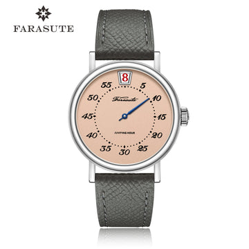 Automatic Mechanical Men's Watch Luxury Business Jump Hour 38mm Seagull Movement Watch Sapphire 3ATM Waterproof