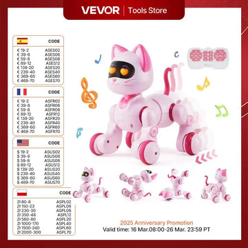 VEVOR Intelligent Remote Control Robot Cat