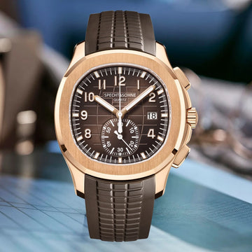 Specht Sohne Japan Men's Chronograph Quartz Watch Rose Gold Wristwatch 50M Waterproof Luxury Brand Name Short Stylish Design
