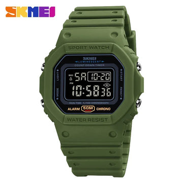 SKMEI Digital Watch for Men Sport Waterproof Electronic Mens Wristwatches Military LED Display Clock Alarm1988 reloj hombre 1628