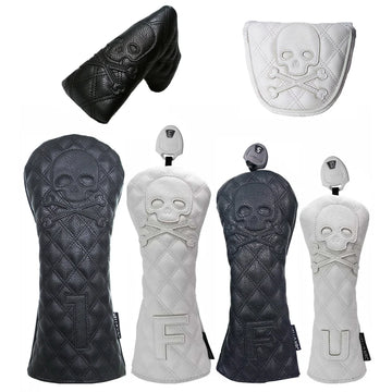 Golf Wood Cover Skull For Driver Fairway Hybrid Waterproof Protector