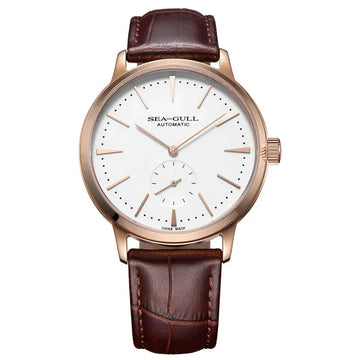 Mechanical Wristwatches 50m Waterproof Leather Valentine Male Watches