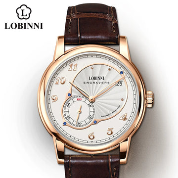 New Dress Men's Automatic Watch Mirco Rotor Movement 40mm Dial Sapphire Crystal Luxury Mechanical Wristwatches