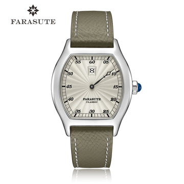 Vintage Jumping Hour Men's Watch Automatic Mechanical Jump Hour Movement Sapphire Waterproof Highend Luxury Men Watch