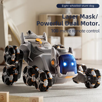 Intelligent Electric Machine Dog Eight Wheeled Tail