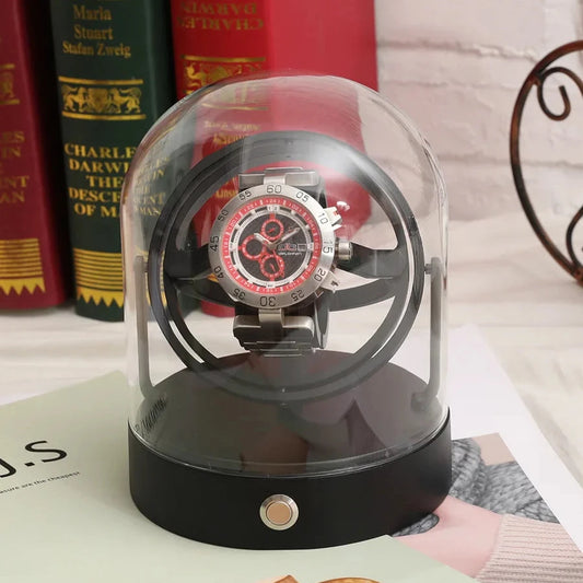 Automatic Watches Box Automatic Winder Luxury Metal Watch Case