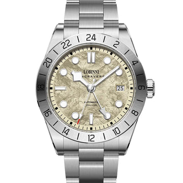 40mm Stainless Steel Mechanical GMT Watch with NH34 Movement Automatic Sapphire Luminous Waterproof for Men