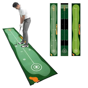 Golf Carpet Putting Mat Indoor Outdoor Training Putting Practice Golf Green Fairway Pad Washable Anti-Slip