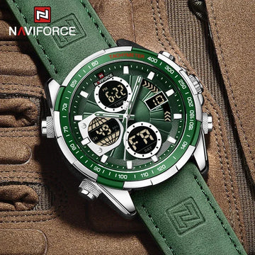 NAVIFORCE Fashion Military Watches for Men Digital Sport Chronograph Waterproof