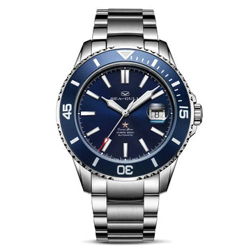 Seagull relogio masculino Men Watch 200m Diving Business Watch