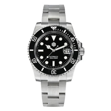 40mm NH35 Sub Diver Watch - Luminous, Sapphire Glass, 20Bar Waterproof