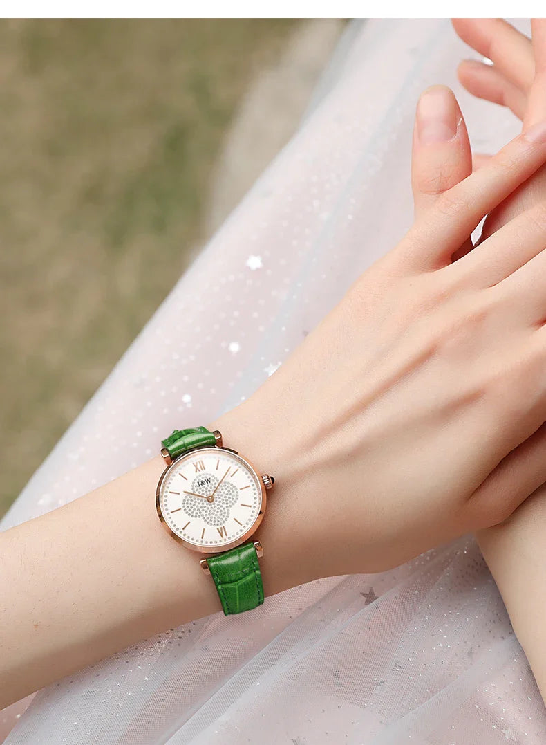 CARNIVAL Brand Ladies Fashion Quartz Watches Luxury Rose Gold Girls