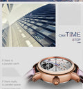 Seagull Men's Watches Luxury Classic Flywheel Design Waterproof