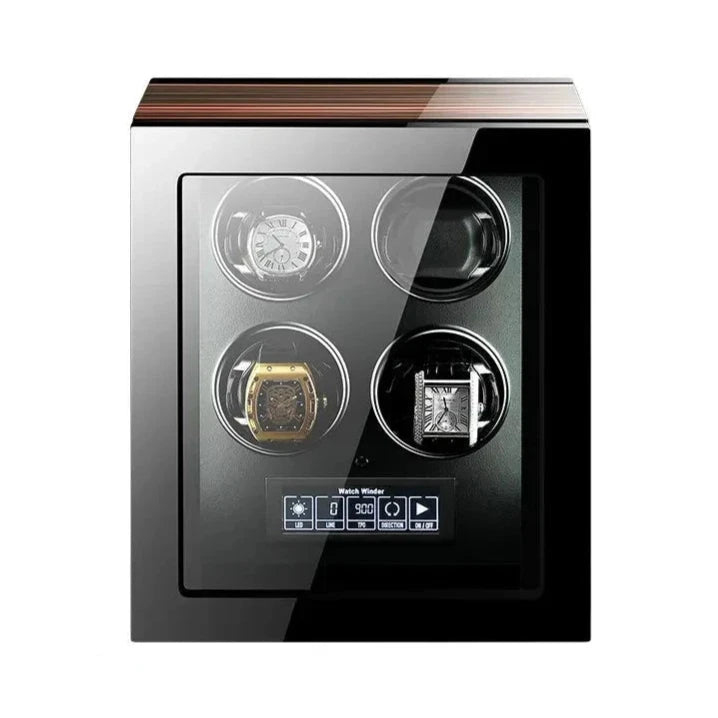 Luxury Automatic Watch Winder Safe Box with Mabuchi Motor LCD Touch