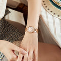 Women Ladies Brand Luxury Dress Wristwatches Girls Waterproof Rose