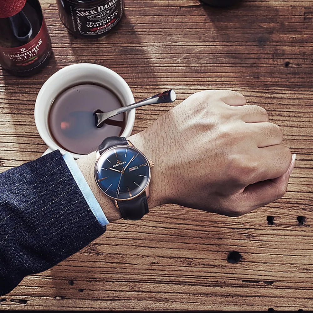 Reef Tiger RGA8238 is an elegant automatic mechanical watch designed