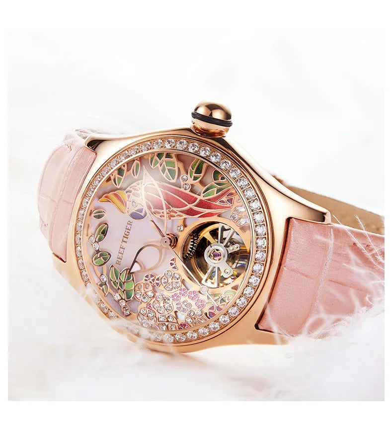 Experience elegance with this chic luxury quartz watch for women