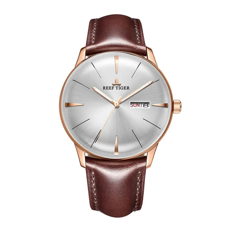 Reef Tiger RGA8238 is an elegant automatic mechanical watch designed