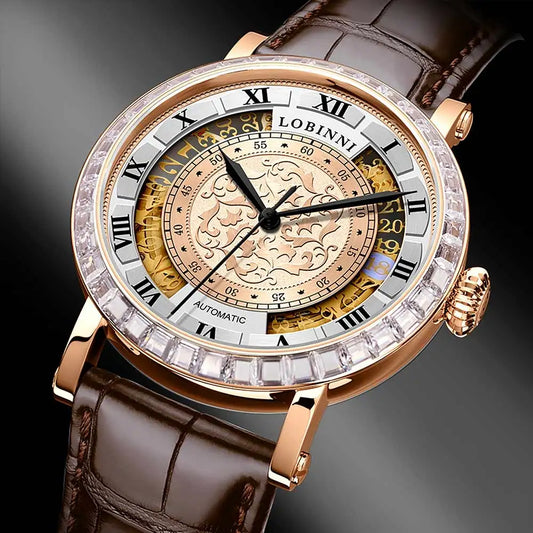 Switzerland luxury wristwatch clock vintage mechanical watch original design relogios masculino waterproof relojes hombre