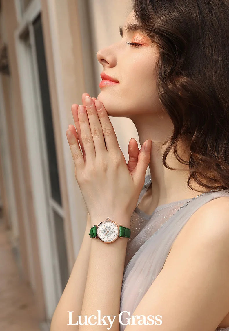 CARNIVAL Brand Ladies Fashion Quartz Watches Luxury Rose Gold Girls