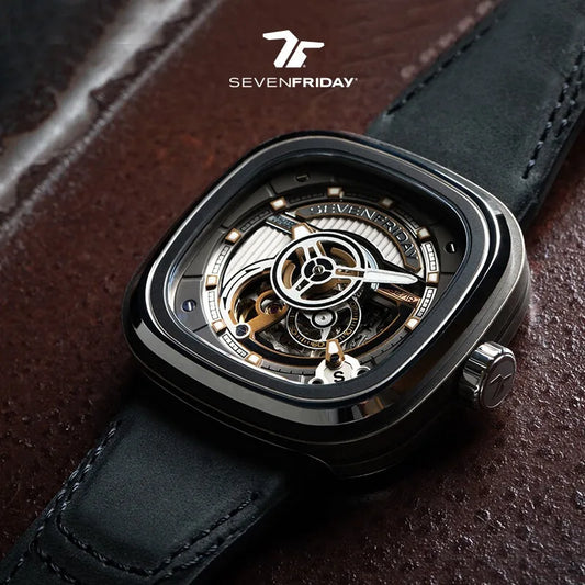 SEVENFRIDAY-PS2/01 watch, men's and women's automatic mechanical watch, P series, luxury brand, gift, waterproof and high-end