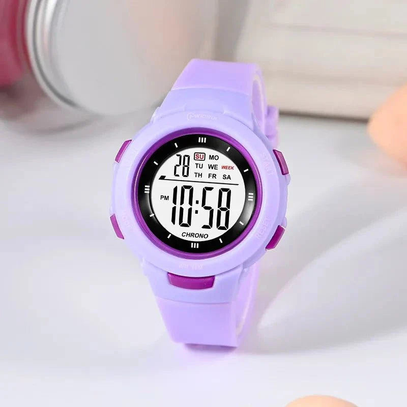 UTHAI CE49 Kids Watches Fashion Luminous Waterproof Alarm Clock Smart