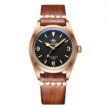 Men Bronze Automatic Watch with Luminous Features for Stylish Elegance