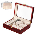 Luxury Wooden Watch Box with 1 to 12 Grids – Elegant Organizer for Men