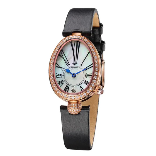 ROCOS Luxury Brand Woman Watch High Quality Fashion Oval Ladies Watch 