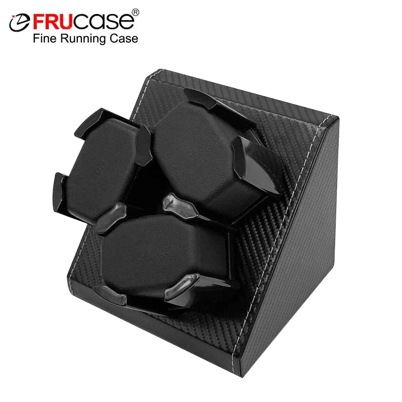 FRUCASE Watch Winder for automatic watches automatic winder for 3 watches 2 Rotation Modes Storage Case Memory Cotton