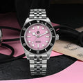 San Martin SN0128 40mm Men Dive Watch NH35 Automatic Mechanical Pink 