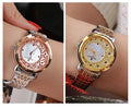 BERNY Women Quartz Watch Butterfly Buckle Stainless Steel Strap Pagani