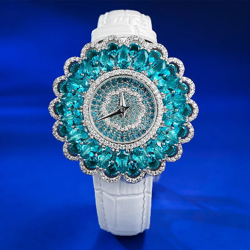 Elevate your style with this stunning 925 sterling silver watch 