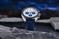 Luxury Quartz Watch men Auto Date Chronograph AR Sapphire crystal 100M