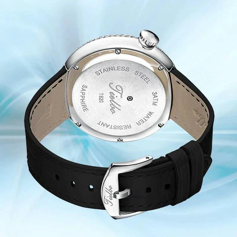 TIELBO Luxury Swiss Quartz Movement Watch Diamond Fashion Watches