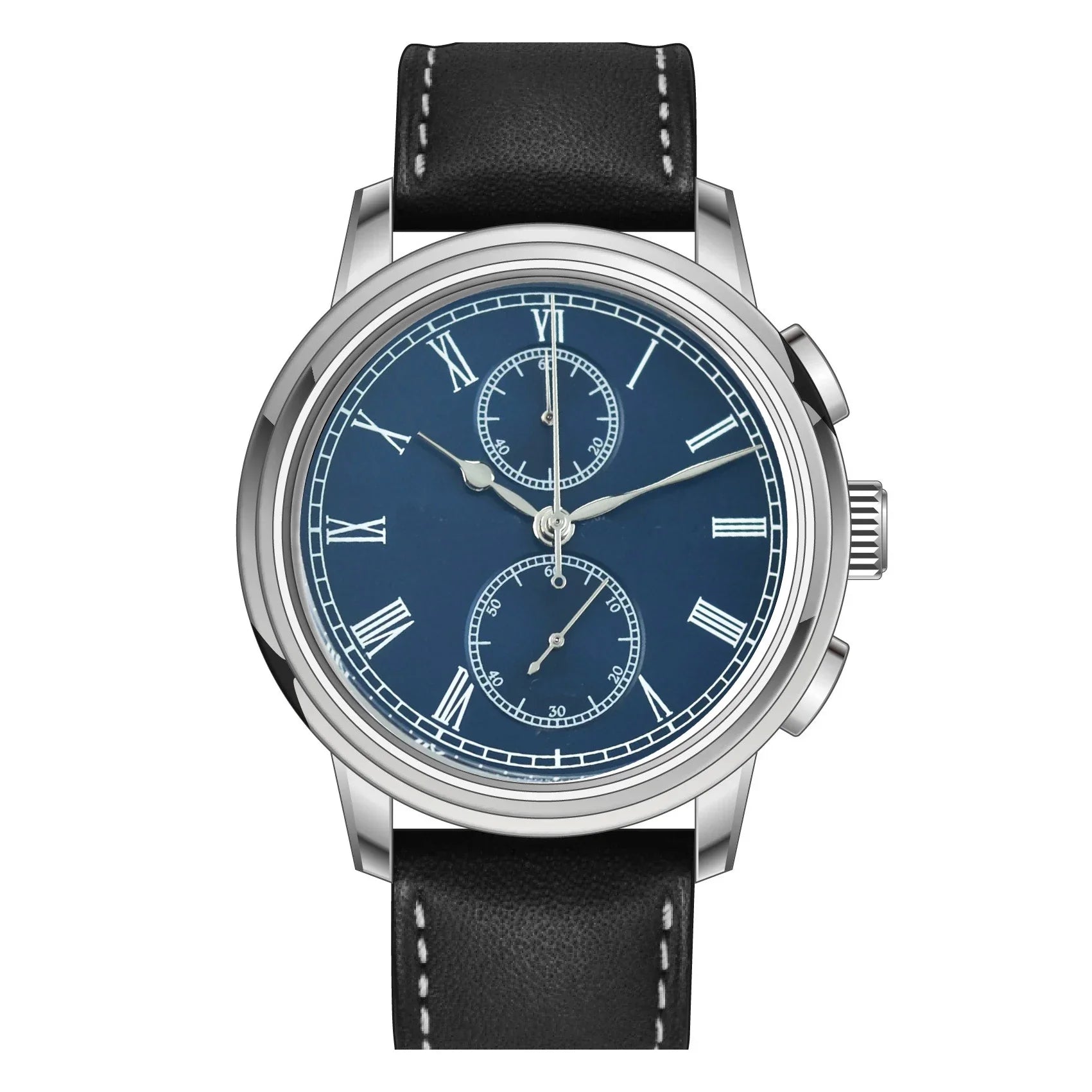 Hruodland G004 Retro Men's Quartz Chronograph Watch VK61 Sapphire 