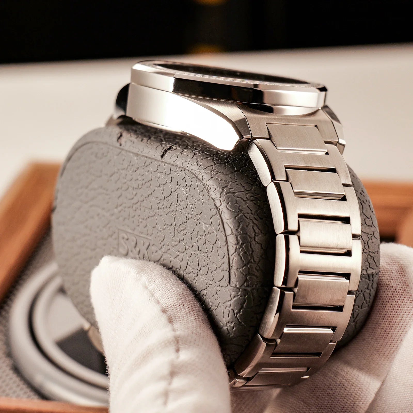 OBLVLO Luxury Mens Automatic Watch Designer Skeleton Dial Stainless 