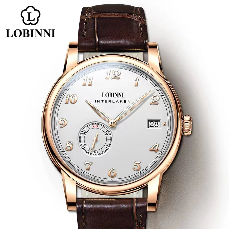 Luxury Brand 2021 New Products Mens Watch Mini Rotor Movement Watch Super Thin Automatic Mechanical Watch