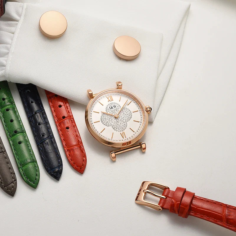CARNIVAL Brand Ladies Fashion Quartz Watches Luxury Rose Gold Girls