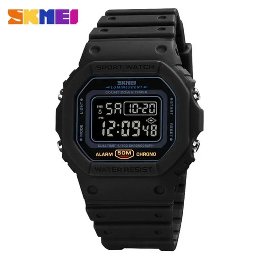 SKMEI Digital Watch for Men Sport Waterproof Electronic Mens Wristwatches Military LED Display Clock Alarm1988 reloj hombre 1628