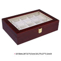 Luxury Wooden Watch Box with 1 to 12 Grids – Elegant Organizer for Men