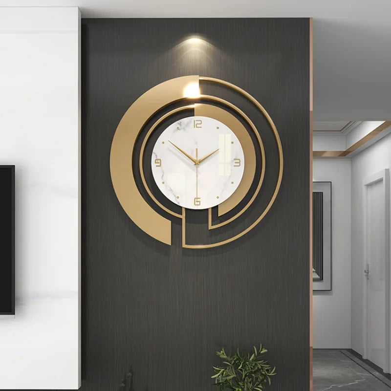 Light Luxury Wall Clock Fashion Home Clocks Watch Home Decoration Pendant Hotel Living Room Lobby Wall Hanging Watch Decor Clock