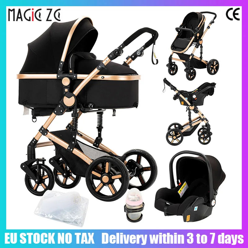 Baby Stroller 3 in 1 stroller lightweight