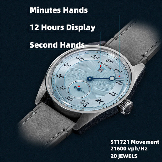 Minimalist timekeeping: Automatic watch with a clean design and water resistance.