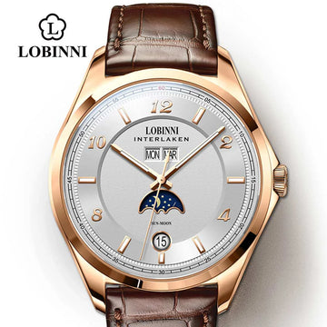 Luxury Male Mechanical Watch Top Seagull Wristwatch with Luminous Hands and Face